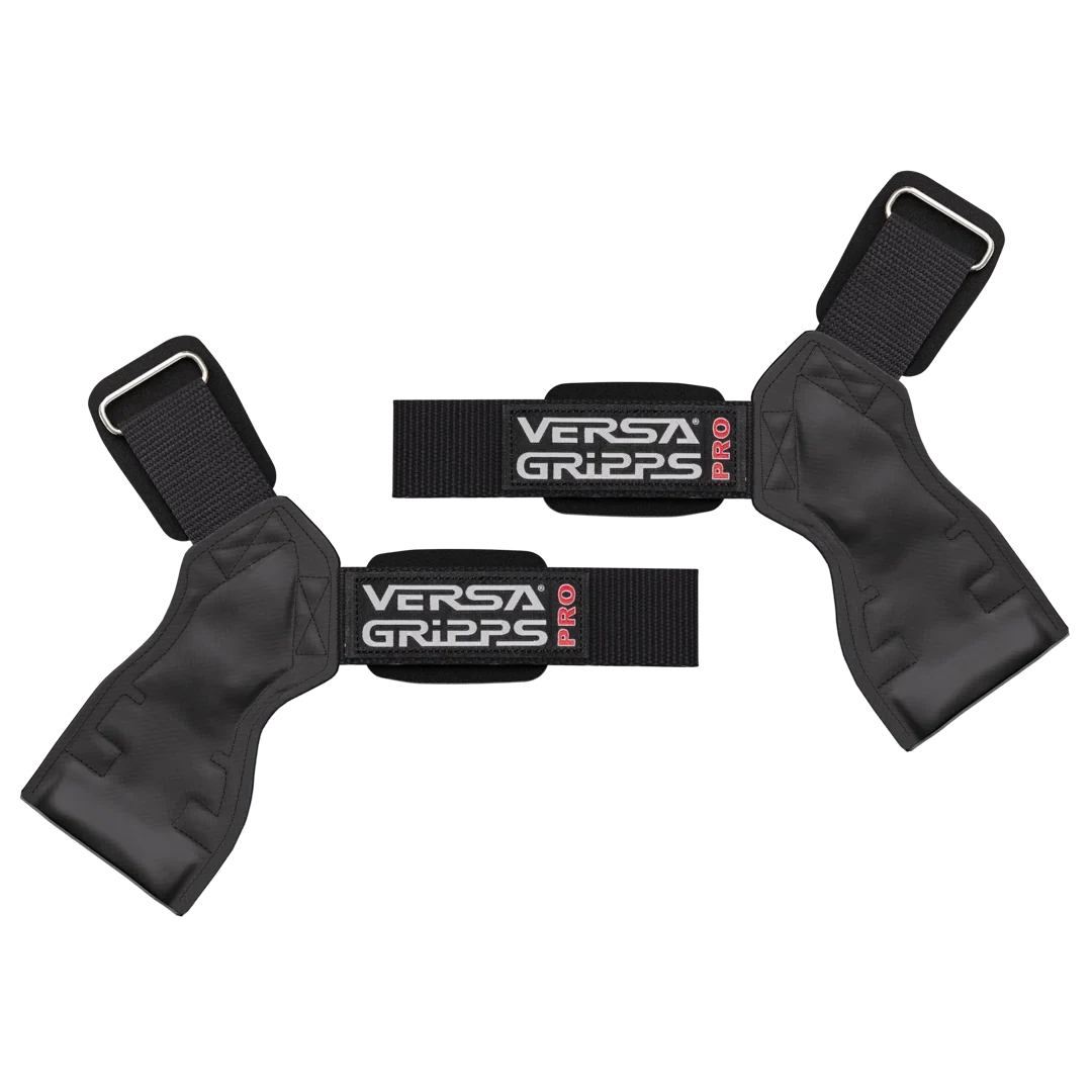 Versa Gripps Pro Series løftestropper svart liggende flatt